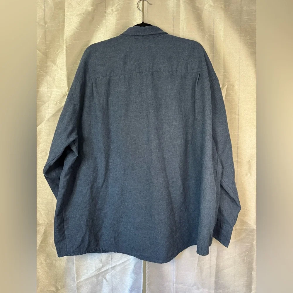 Blue Button-Up Shirt - Picture 3 of 6